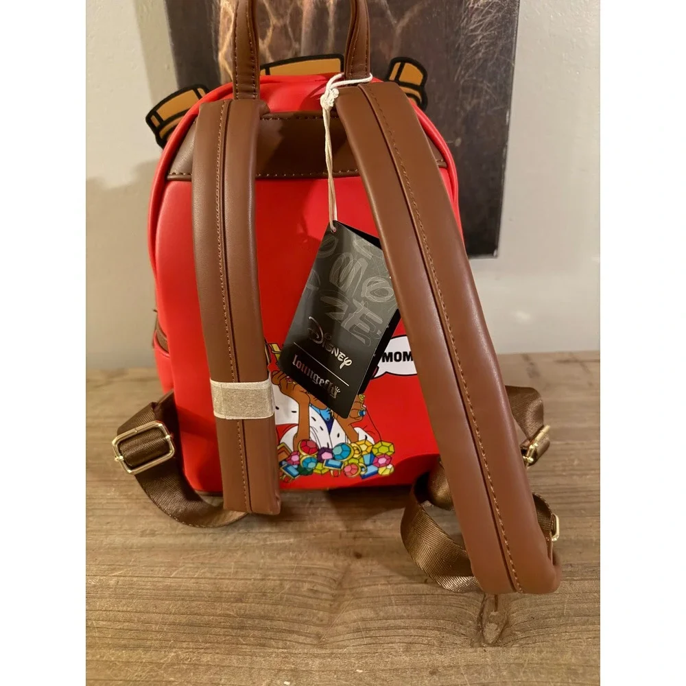 Loungefly Disney Robin Hood Prince John Cosplay Mini Backpack Red Gold New